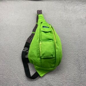 KAVU Rope Bag Lime Green Polyester Sling Backpack Unisex Crossbody Shoulder Bag